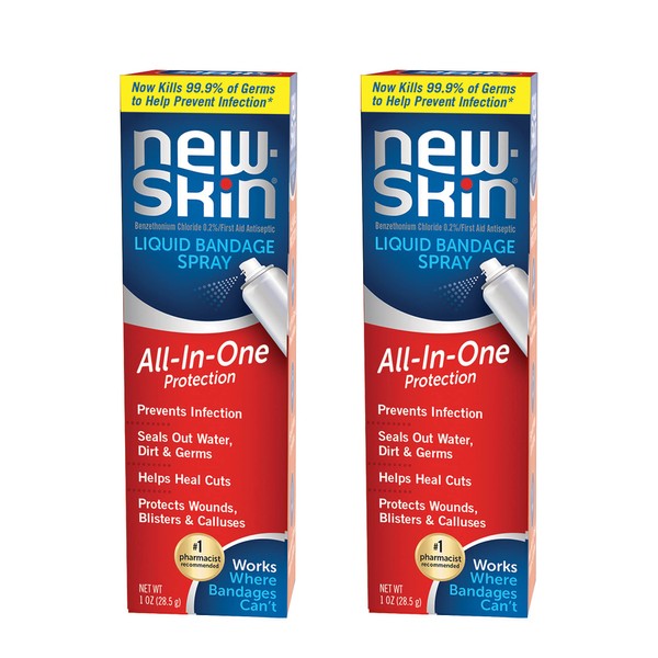 New-Skin Liquid Bandage Spray, 1 Ounce (Pack of 2) - Packaging May Vary