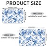 Chinoiserie Floral Birds Dog Food Mat Absorbent Bowl Mats No