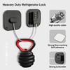 Refrigerator Lock, Heavy Duty Fridge Lock, Combination Lock for Fridge,