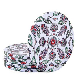 815 - Turkish Drink Coasters Set of 6 - Mediterranean Design for Cup Coasters Gift Sets from Istanbul