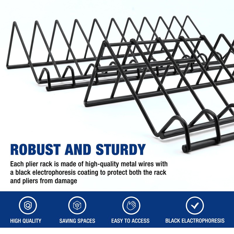 WORKPRO 2-Pack Plier Organizer Rack, Pliers Holder and Cutter Organizers,