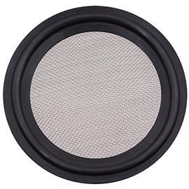 DERNORD 2" FKM Sanitary Gasket w/Stainless Screen - Tri Clamp Clover (40 Mesh)