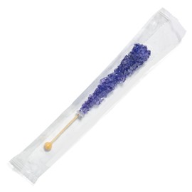 Candy Envy - Purple Rock Candy Sugar Sticks - Grape Flavored - 12 Indiv. Wrapped