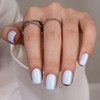 RTKHFZE Press On Nails Short - Soft Gel Blue Press