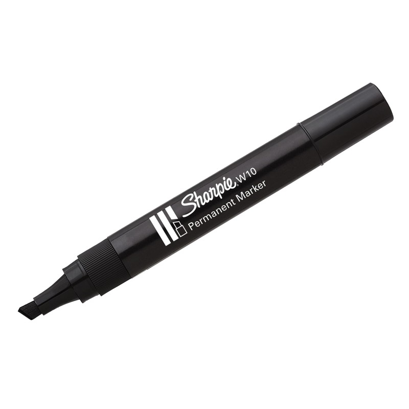 Sharpie W10 Permanent Markers | Chisel Tip | Black Ink