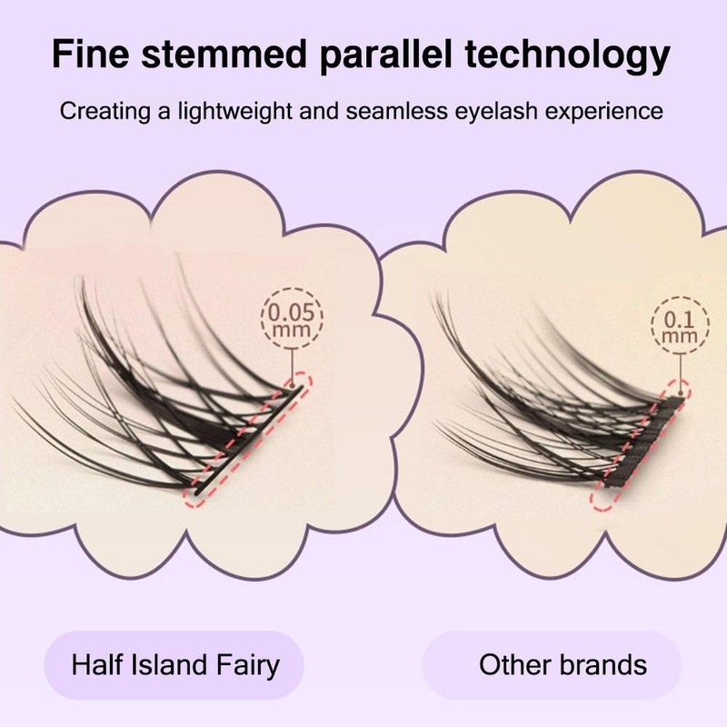 Large capacity eyelash cluster, individual eyelashes, elf false eyelashes, DIY