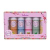 Sakura Organic Lip Balm Set, 100% Natural, 6 Flavours -