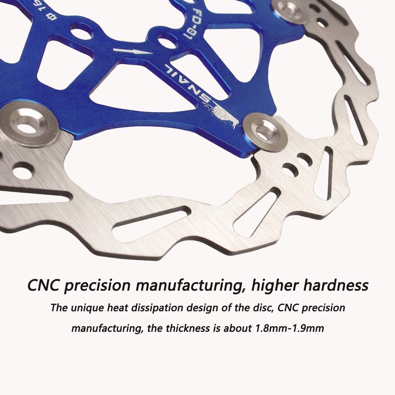Newgoal Bicycle Disc Brake Disc,180mm Bicycle Brake Disc Mountain Bike