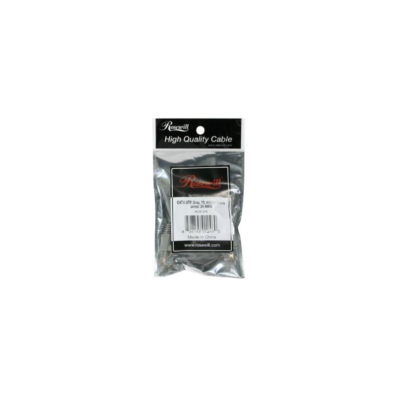 Rosewill RCW-578 1ft. /Network Cable - Gray (RCW-578)