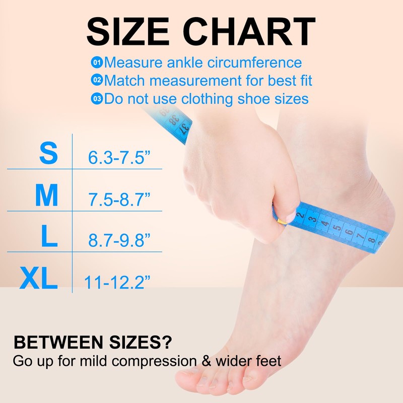 MENG YU QIAN XUN Ankle Compression Sleeves(Pair), Open Toe Socks