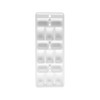 Fackelmann 19016 Plastic Ice Cube Tray for 15 Ice Cubes,