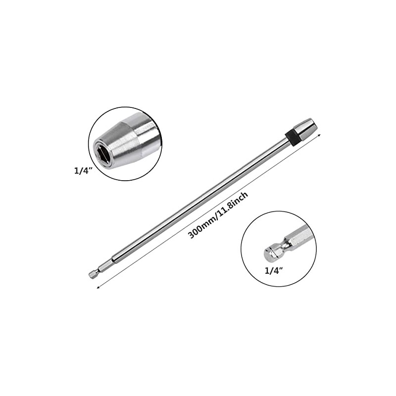 Yakamoz 12 inch Length Quick Release Screwdriver Drill Bit Holder