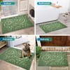 Bulijojo Front Door Mat Entrance,Durable Heavy Duty Welcome Mat,Thick Absorbent