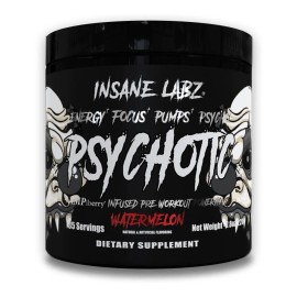 Insane Labz Psychotic Black, Oxido Nitrico, Pre Entreno.