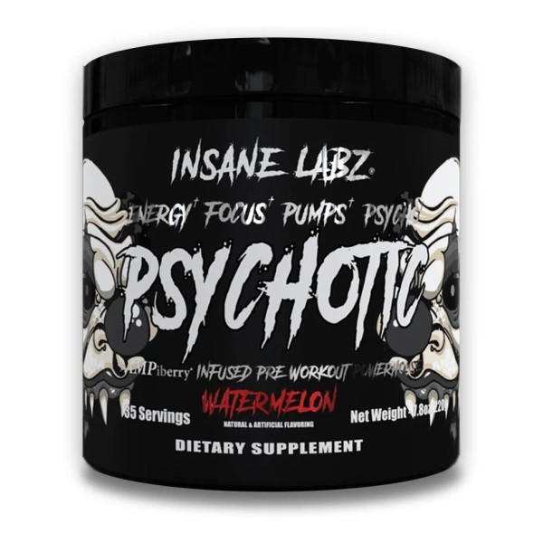Insane Labz Psychotic Black, Oxido Nitrico, Pre Entreno.