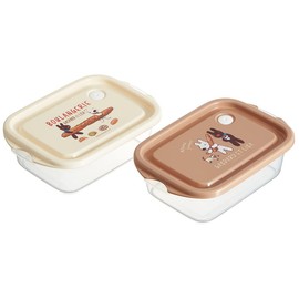 Skater FCN2WAG-A Sealing Container, 16.9 fl oz (500 ml), 2 Pieces, Lisa and Gaspard, Made in Japan