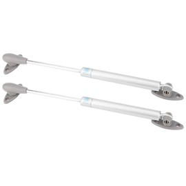 2 Pieces 100N Hydraulic Gas Springs Lifting Support, Door Cabinet Hinge Lid Stay Kitchen Cabinet Door Gas Spring Shock Absorber with Floor Mounting Plate (Olive Head)