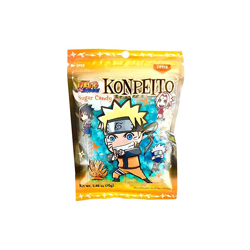 Naruto Shippudem Konpeito Japanese Sugar Candy 2.46oz /70g (Cider, 3