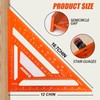 RONGPRO 2pcs Rafter Square, 12-inch & 7-inch Carpenter Sqaure Set