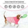 Queenmore Turtleneck Dog Sweater Knitted Pet Pullover Dog Cat Knitwear