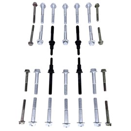 REMTUNE Brand B16 B18 GSR VTEC Cylinder Head Cam Cap Bolts Hardware Kit, Compatible with B-Series VTEC Heads, Easy Installation - 28pc
