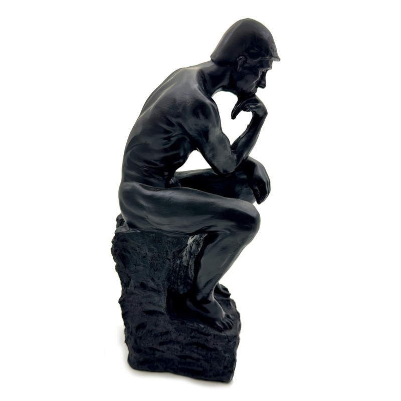 FUNSXBUG 10 Inch Resin The Thinker Statue Thinking Man Sculptures