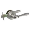 Designers Impressions Villa Design Satin Nickel Entry Door Lever (Front