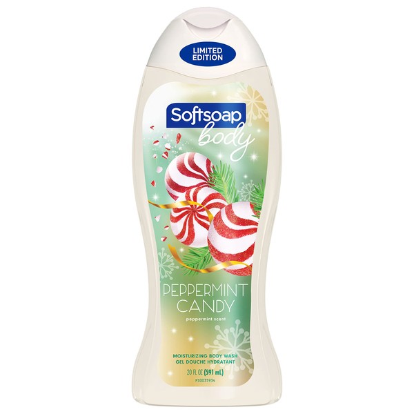 Softsoap Body Wash, Pepermint Candy, Holiday Edition 20 Fluid Ounces