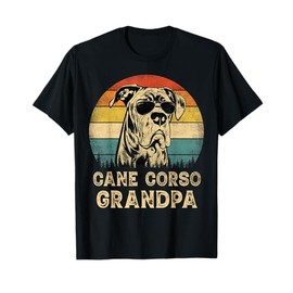 Vintage Cane Corso Grandpa Dog Lovers Father's Day Men Women T-Shirt