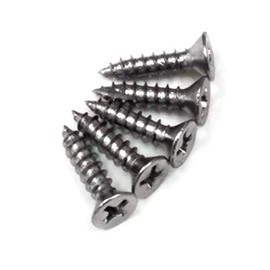 Hinge Outlet Polished Chrome Wood Screws for Hinges 9 x 1 Inch Inch - Fly Cut for Self Drilling - 24 Pack