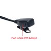 TDYU Covert Acoustic Tube Earpiece with Mic PTT Compatible with