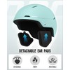RIOROO Ski Helmet and Goggles Set, Snowboard Helmet Goggles for