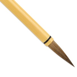 Yasutomo Wa Fude Akagi Brush, 9.25-inches Length, Arts and Crafts Supplies, Biege