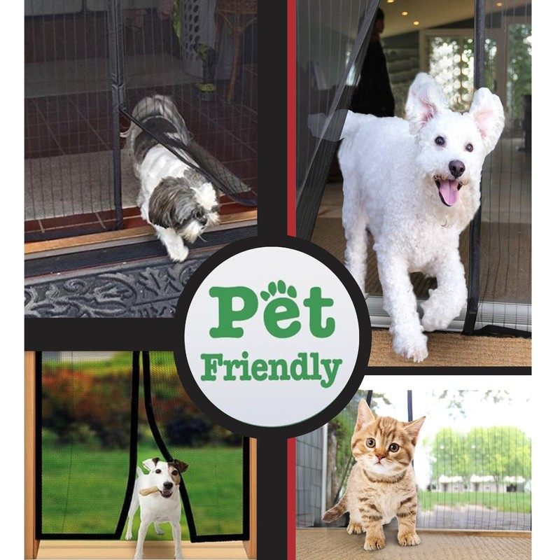 TheFitLife Magnetic Fly Screens for Doors - Heavy Duty Mesh