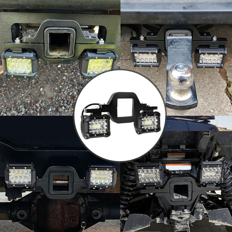 AveneMark 4‘’ 60W LED Work Light Pods（2 PCS） with 2.5‘’