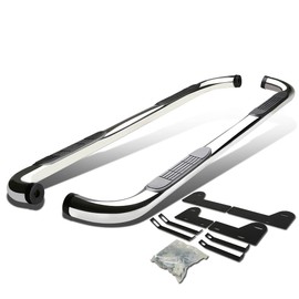 DNA Motoring STEPB-3-020-SS Stainless Steel 3" Side Step Nerf Bar Running Board