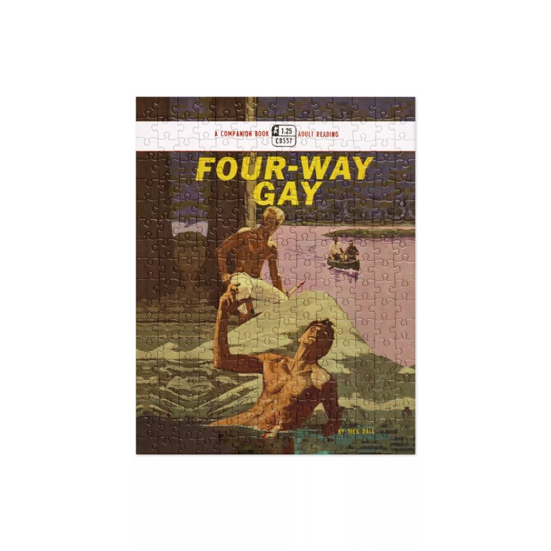 Hommi Publishing Four-Way Gay Vintage Gay Pulp 250 Piece 10x14"