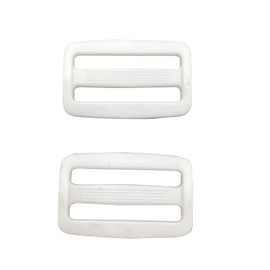 Multi-Size Straps Webbing Slide Triglides Slider SORTUMOLA White Plastic Slide Buckle Pack 50 for Backpack Bag Strap (38mm) CT444