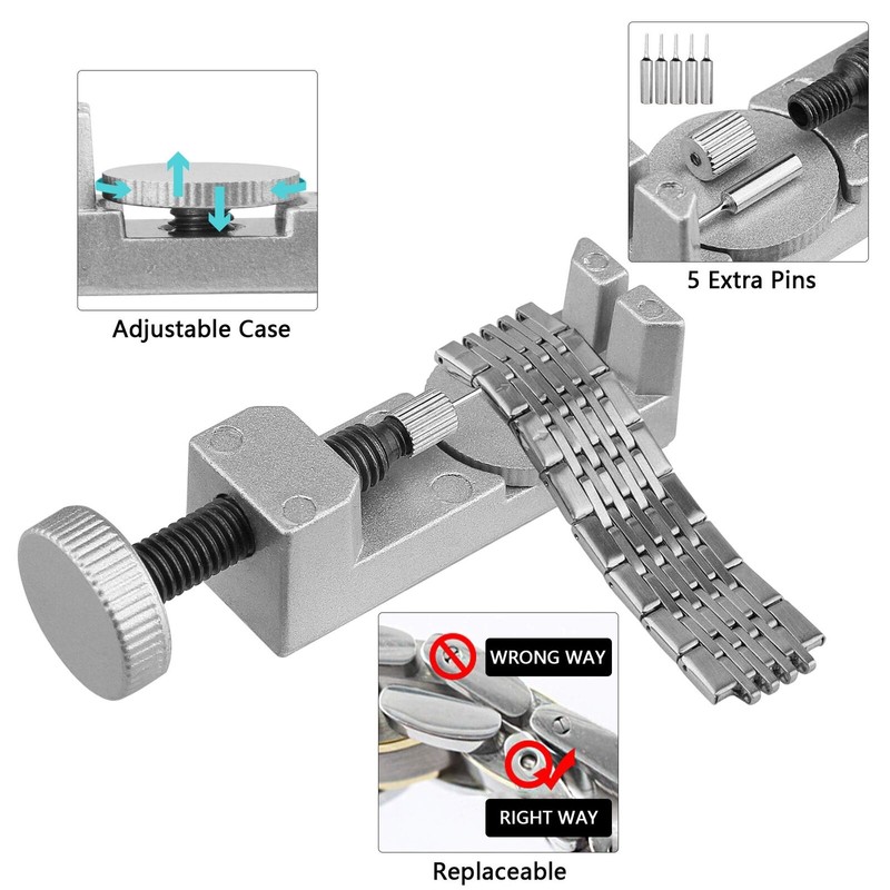 XOOL Watch Repair Kit, Watch Band Link Removal Tool, Spring
