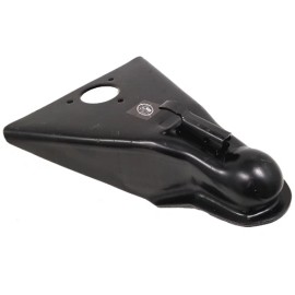 2 bolas de 5/16" 10.000 libras. Acoplador de remolo con pestillo superior estampado de 50 grados