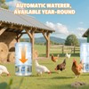 5 Gallon Chicken Waterer Base for Farm, Stainless Steel Poultry