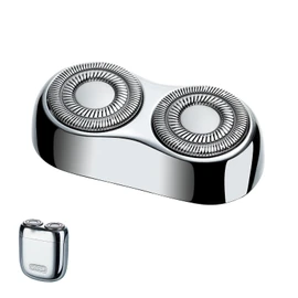 yoose MINISeries Replacement Shaver Head, Durable, Floating Design, Skin Friendly, 100% Waterproof, Magnetic Attachment, Silver