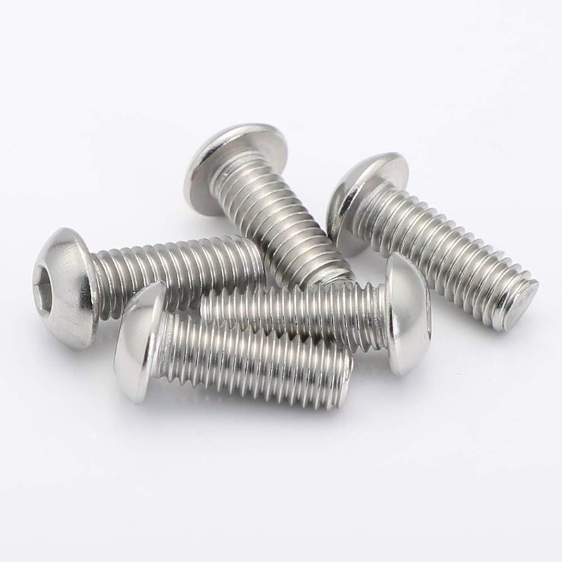 M3-0.5x10mm Button Head Socket Cap Screw,M3 10mm Screws,Allen Hex Drive