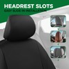 GIANT PANDA Polycotton Front Car Seat Cover, Washable Universal Auto