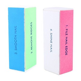 Nail Art Shiner Buffer Buffing 4 Ways Block Sand Sanding File Manicure 1-10 pcs