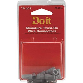 Do it Miniature Gray 22 AWG to 16 AWG Wire Connector (14-Pack) - 1 Each