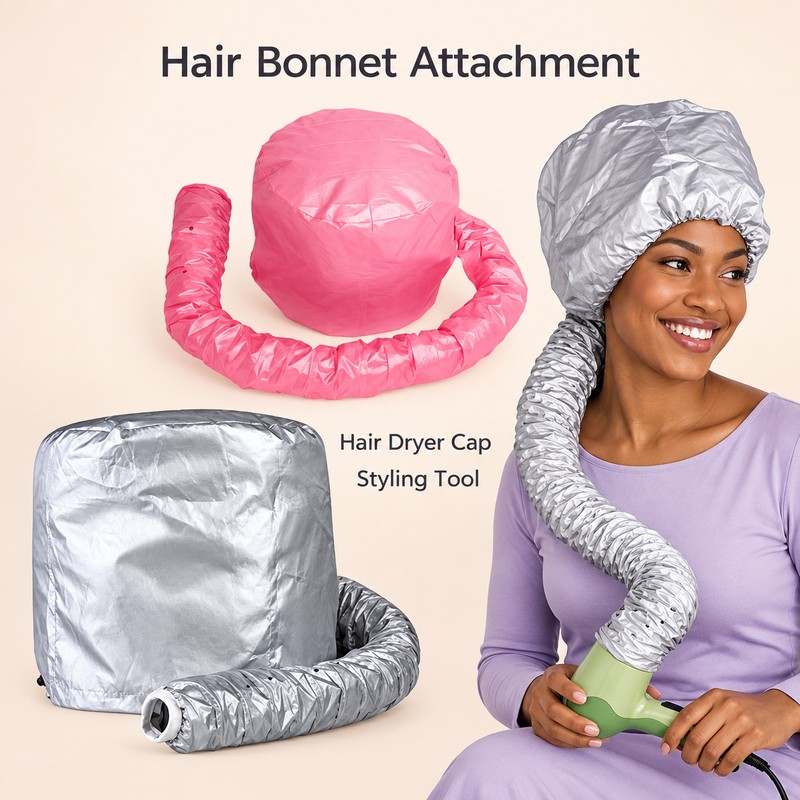 Reusable Hair Dryer Bonnet Cap for At-Home Hair Drying –