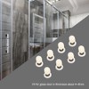 8pcs Brass ABS Sliding Glass Shower Door Rollers Runners Pulleys
