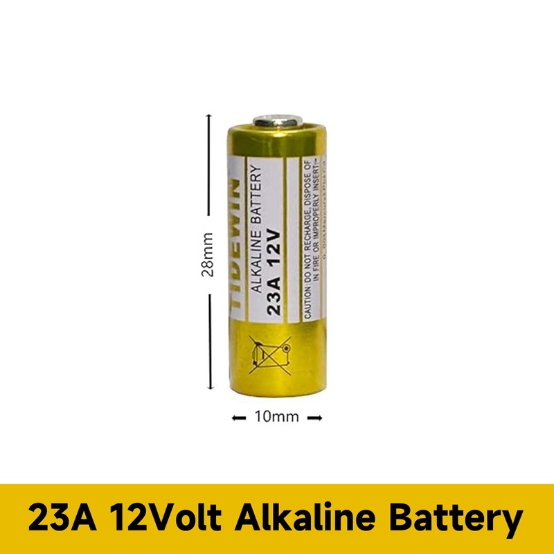 23A 12V Alkaline Batteries, 10 Pack, Compatible with Doorbells and