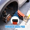 2 PCS Heavy Duty Jack Pad, Rubber Support Block, Car